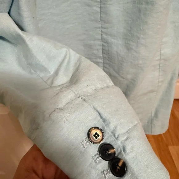 Zara Soft Blue Jacket - Picture 7 of 9